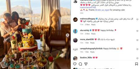 محمد مهران يحتفل بعيد ميلاد نجله في أجواء عائلية
