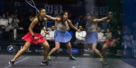 هانيا الحمامي تتوج بلقب بطولة الجونة الدولية للاسكواش على حساب نور الشربيني