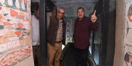 ترميم وتطوير ثلاث مقابر أثرية بجبانة الخوخة بالبر الغربي في الأقصر