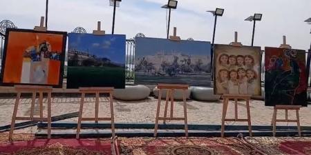 ختام ملتقى جبل الطير الدولي بالمنيا بمشاركة 40 فنانا من مختلف دول العالم