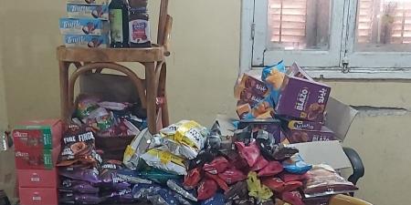 ضبط 323 عبوة سلع غذائية منتهية الصلاحية بالفيوم