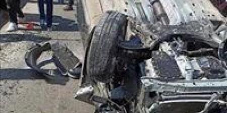 إصابة 4 مواطنين في حادث تصادم بالطريق الدائري بالفيوم