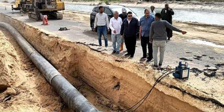 مياه البحيرة تُنهي إصلاح كسر "خط وادي النطرون" وإعادة الضخ تدريجيًا