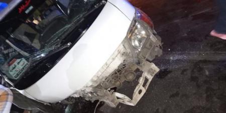 إصابة 7 مواطنين إثر انقلاب سيارة ميكروباص أعلى كوبري الكنج على الطريق الزراعي بالبحيرة