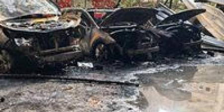 خسائر كبيرة.. النيران تلتهم جراج سيارات في الزقازيق| صور