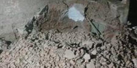 انهيار ضريح بقرية دنشواي في المنوفية وتحرك فوري لرفع أثار الهدم