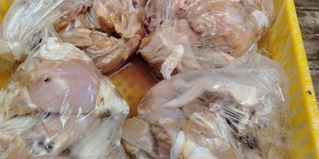 ضبط 150 كيلو قطع دواجن فاسدة وغير صالحة للاستهلاك بالفيوم