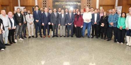 الفريق أسامة ربيع والبلشي يشهدان افتتاح البرنامج التدريبي للصحفيين بمركز الإبداع والتميز