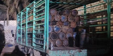 ضبط 84 أسطوانة غاز كبيرة تباع بأزيد من السعر بالفيوم