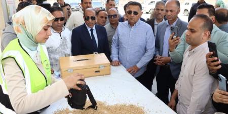 محافظ القليوبية يتفقد منظومة توريد القمح ببنها.. وصرف المستحقات خلال 48 ساعة