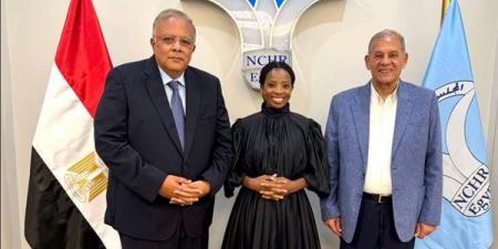 رئيس القومي لحقوق الإنسان يستقبل أمين مظالم جنوب أفريقيا في أول زيارة لمصر