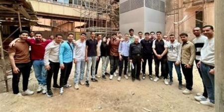 طلاب جامعة الدلتا التكنولوجية في زيارة ميدانية لمعهد الكبد القومي