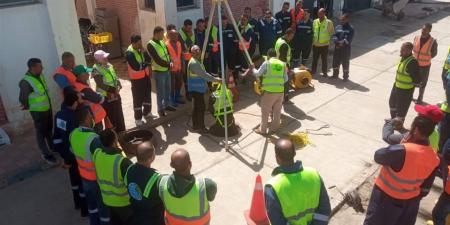 "مياه البحيرة" ترفع كفاءة العاملين بمحطة "بركة غطاس" لضمان السلامة والصحة المهنية