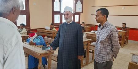 متابعات ميدانية مكثفة لأعمال امتحانات النقل الإعدادي بسوهاج الأزهرية