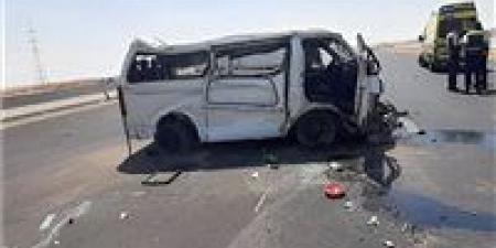 إصابة 12 شخصًا في حادث ميكروباص بطريق أسيوط الغربي بالفيوم
