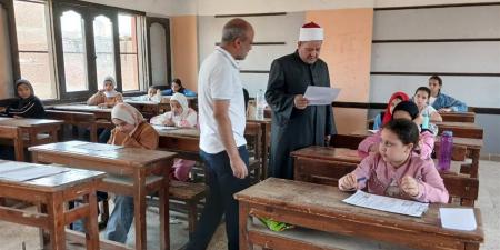 متابعة ميدانية مكثفة لامتحانات الشهادتين الابتدائية والإعدادية بالقليوبية الأزهرية