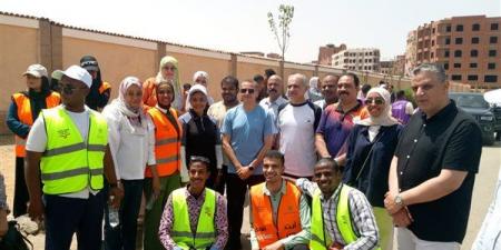 حملة لتشجير طريق السادات ضمن مبادرة " أسوان بشبابها أجمل "
