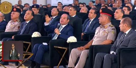 السيسي: نقل المياه عكس الجاذبية عبر 19 محطة رفع لزراعة 2.2 مليون فدان