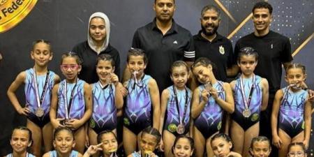 صيد أكتوبر يحصد 16 ميدالية متنوعة في بطولة الجمهورية للجمباز