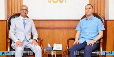 بحث موقف تنفيذ المناطق التجارية بكفر الشيخ