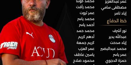 منتخب مصر 2007 يعلن قائمة المعسكر المغلق استعدادًا لمواجهة روسيا