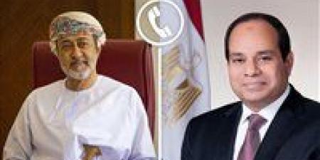 الرئيس السيسي يتلقى اتصالًا هاتفيًا من سلطان عمان للتهنئة بمناسبة حلول عيد الأضحى