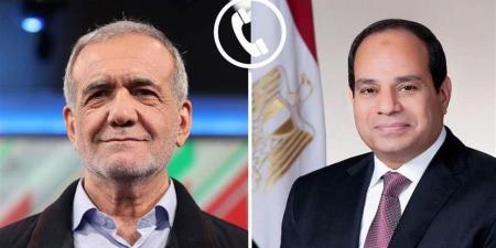 الرئيس السيسى يؤكد لنظيره الإيراني رفض مصر القاطع لأي اعتداء على سيادة دول الخليج الشقيقة