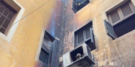 السيطرة على حريق بعقار سكنى من 3 طوابق في الدرب الأحمر