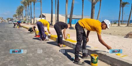 رفع كفاءة كورنيش مصيف بلطيم بكفر الشيخ ضمن مبادرة «جميلة يا بلدي»