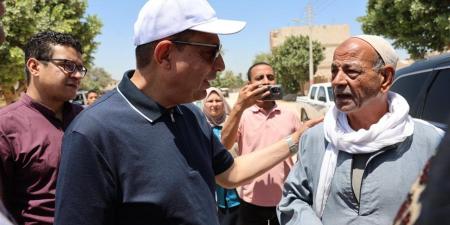 محافظ المنيا يلتقي أهالي قريتي تل بني عمران والحاج قنديل بديرمواس