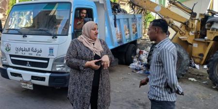 رفع كفاءة النظافة بنطاق غرب الإسكندرية