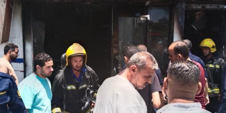 حريق يلتهم محل موبايلات في الشارع التجاري بالإسماعيلية دون إصابات
