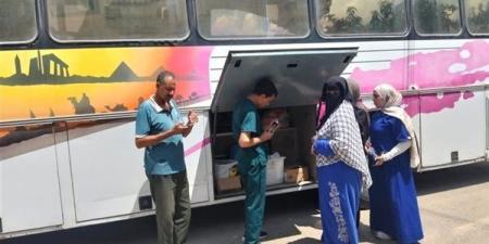 قافلة جامعة قناة السويس تصل الكيلو 13 بالإسماعيلية لتقديم خدمات متكاملة