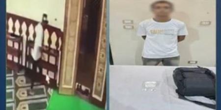 ضبط عاطل لسرقة حقيبة أحد المصلين من داخل مسجد بالمنوفية