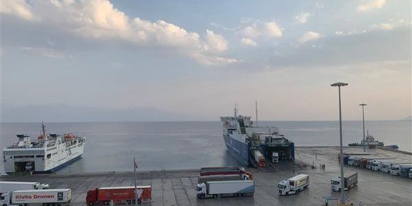 انتظام حركة تداول البضائع والشاحنات بموانئ البحر الأحمر