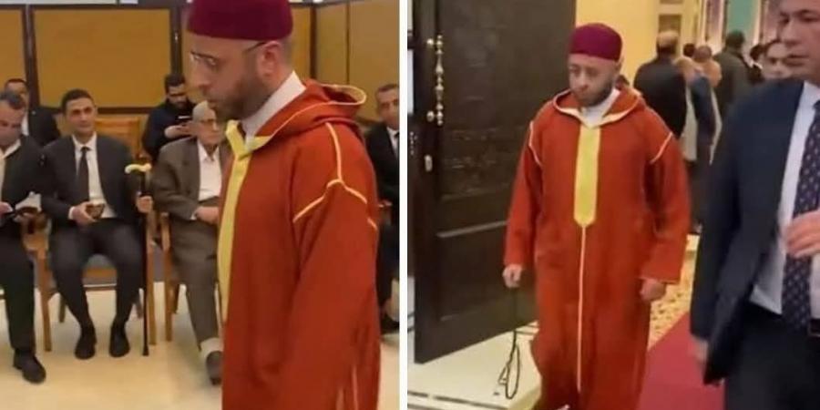 غضب وهجوم على وزير الأوقاف بسبب ملابسه في عزاء والدة وزير الصناعة (شاهد)