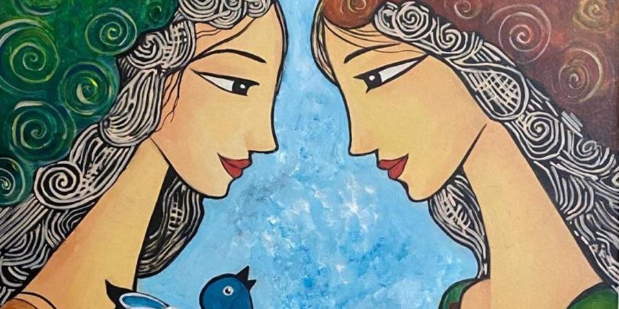 19 لوحة تنسج علاقة شاعرية بين الوجوه والطبيعة في معرض “وجوه وملامح في ترانيم الحياة” بالأوبرا