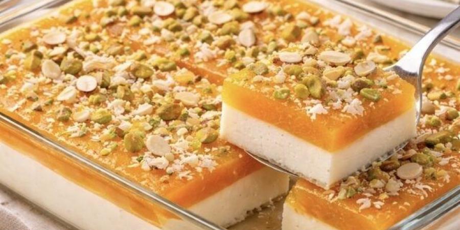 طريقة عمل القشطلية بقمر الدين| حلوى شرقية بلمسة تقليدية ومذاق لا يُقاوم