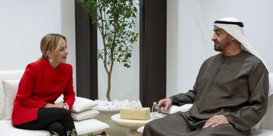بن زايد وميلوني يبحثان تطورات الأوضاع في المنطقة