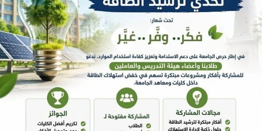 انطلاق مبادرة "جامعة مستدامة" بجامعة الإسكندرية لترشيد استهلاك الطاقة