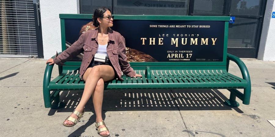 مي الغيطي تروّج لفيلم “The Mummy” في شوارع أمريكا