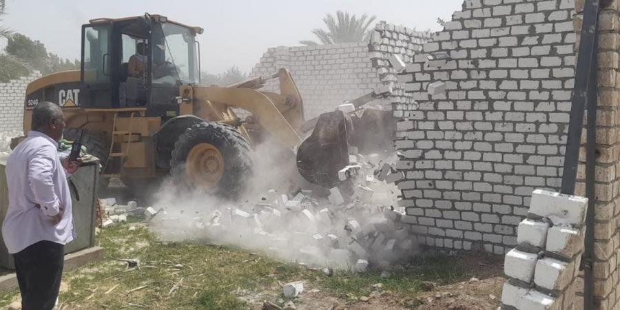 إزالة 8 حالات تعدٍ على الأراضي الزراعية بالأقصر