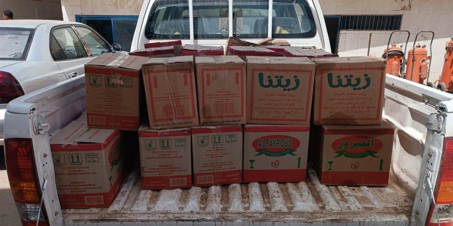 ضبط 384 زجاجة زيت تمويني مدعم قبل بيعه بالفيوم
