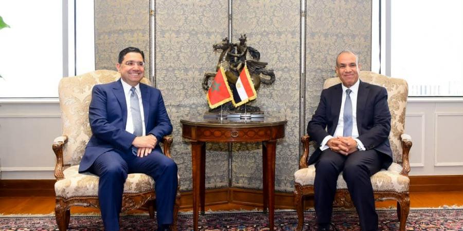 وزير الخارجية يستقبل نظيره المغربي ويبحثان مستجدات الوضع الاقليمي