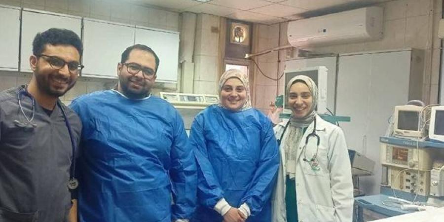 إنقاذ رضيع من ابتلاع 6 قطع مغناطيس دون جراحة بمستشفى الأطفال بالمنصورة