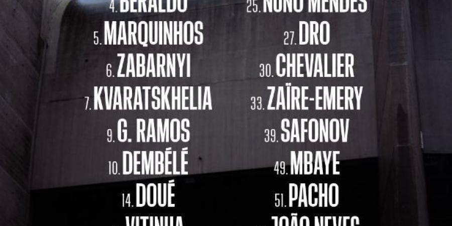 إنريكي قائمة باريس سان جيرمان لموقعة ليفربول