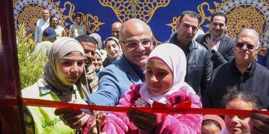 محافظ الإسكندرية يفتتح مشروع تطوير قرية بغداد بالعامرية