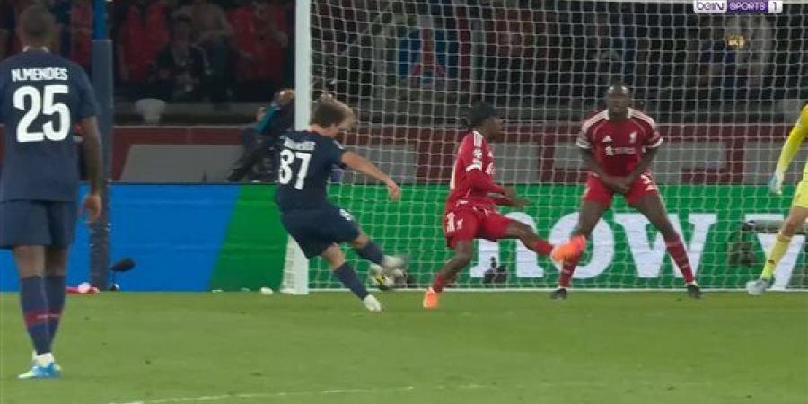 باريس سان جيرمان ينهي الشوط الأول متقدمًا على ليفربول بهدف