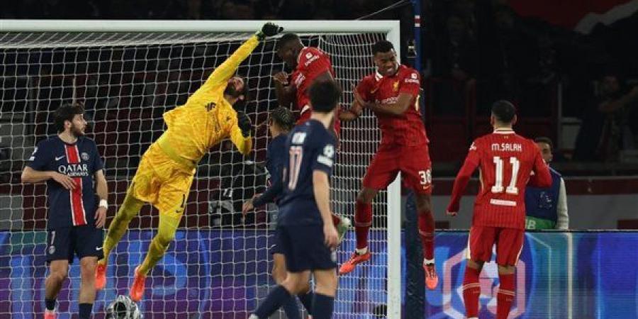 غيابات باريس سان جيرمان وليفربول فى دورى أبطال أوروبا