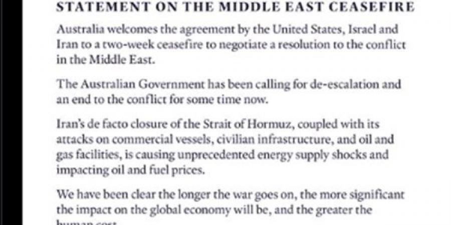 أستراليا تشكر مصر على جهود الوساطة فى إتفاق وقف الحرب